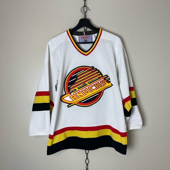 CCM Other - Vintage CCM NHL Vancouver Canucks Skate Logo Jersey